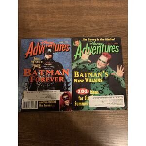1995 Batman And Robin/ Riddler Disney Adventure Magazines